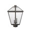 Z-Lite Talbot 3 Light Outdoor Post Mount Fixture, Oil Rubbed Bronze And Seedy 579PHXLS-ORB - alternate 4